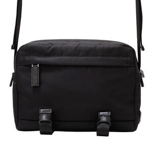 Prada trim Tessuto leather crossbody nylon bag shoulder black